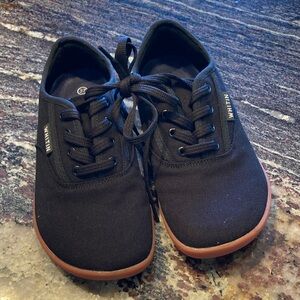 WHITIN Woman Black Canvas Sneakers NWOT